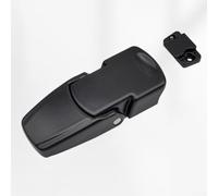 Pumixiy Chiusura a incasso per armadio con chiusura a fibbia, serratura per armadio elettrico, chiusura a scatto a pulsante, serratura a torre in lega di zinco per una maggiore durata (nero)