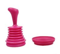 Pumixiy Composizione stantuffo di scarico per lavello, con sistema di scarico, per doccia bloccata per più accessori per WC, in plastica PP, in cucina (rosso rosa)