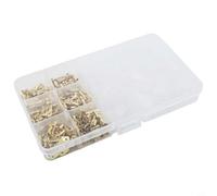 Pumixiy Connettori terminali a crimpare, 100 pezzi, connettori isolati femmina maschio con inserto a molla per 16-22AWG, 14-16AWG, 10-12AWG - PVC rosso, blu, giallo