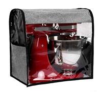 Pumixiy Copertura antipolvere protettiva visibile per mixer, copertura per mixer con tasche portaoggetti per accessori da cucina extra, 35,5 x 23 x 35,5 cm