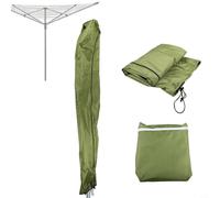 Pumixiy Copertura per asta da esterno, in tessuto Oxford 600D, resistente, resistente alle intemperie, per raggi UV, pioggia, vento, neve, 16 x 16 x 180 cm, con contenitore (verde, 16 x 16 x 165 cm)