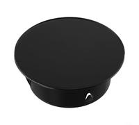 Pumixiy Copertura per canna fumaria per camino, in acciaio inox, tappo rotondo per condotto di tenuta, protezione contro gli spifferi, montaggio a parete, scudo termico nero, 50-200 mm (50 mm)