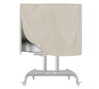 Pumixiy Copertura TV in tessuto 210D resistente per supporti mobili da 45-60 pollici, protezione impermeabile antipolvere in tessuto Oxford con cinghia regolabile e vestibilità sicura (beige)