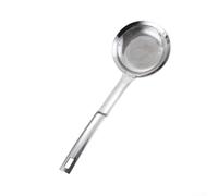 Pumixiy Cucchiaio filtrante a rete fine, strumento da cucina per rimuovere il latte di soia, olio e sedimenti, antiscivolo, leggero, utensile da cucina (A-L)