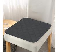 Pumixiy Cuscini antiscivolo per divano, confezione da 2, impermeabili e riutilizzabili, per sedie da pranzo, sedie a rotelle e animali domestici, protezione morbida e confortevole per mobili (nero)