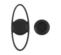 Pumixiy Custodia in silicone per AirTag, supporto anti-smarrimento per bicicletta, con protezione completa, copertura morbida e leggera, per reggisella H e telaio lebar, nero