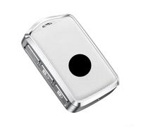 Pumixiy Custodia per chiave auto in pelle di alluminio per modelli Xc90 S60 S90 V90 Xc60 2017-2022 1 oltre 3 pulsanti Shell Protector (bianco)