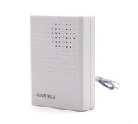 Pumixiy Ding-Dong - Sistema di controllo accessi elettronico per campanello con alloggiamento ignifugo in ABS, altoparlante ad alta rumorosità e chip audio, cablato 12 (versione batteria)