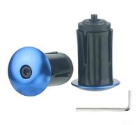 Pumixiy Estremità del manubrio per bici da strada e mountain bike, in lega di alluminio con attacco da 18-20 mm, coppia leggera da 26 g, anodizzata resistente ai graffi (blu)