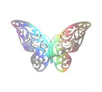 Pumixiy Farfalle magnetiche 3D decorative da parete con plastica multicolore simulazione per soggiorno, camera da letto e camera dei bambini (B)