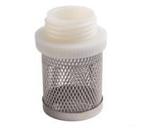 Pumixiy Filtro per pompa a cilindro in acciaio inox da 3/4 di pollice, filtro per acqua, cestino a rete per sistema di irrigazione da giardino, irrigazione per prato esterno, collegamento tubo