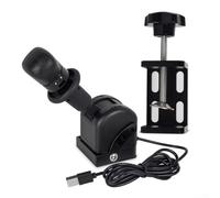 Pumixiy Freno base USB Pc per Logitech G25 G27 Simulatore di corsa a mano Freno a mano Ets2 con nucleo in acciaio nero compatibile Alluminio G29 inossidabile