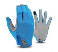 Pumixiy Guanti da ciclismo a dita intere, per touchscreen, antivento, caldi e antiscivolo, con palmo antiscivolo, per andare in bicicletta nelle stagioni autunnali e invernali (XXL blu)