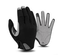 Pumixiy Guanti da ciclismo a dita intere, per touchscreen, antivento, caldi e antiscivolo, con palmo antiscivolo, per andare in bicicletta nelle stagioni autunnali e invernali (XXL rosso)