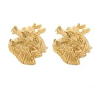 Pumixiy Head Dragon Maniglia decorativa per porta in ottone cm, per armadio e guardaroba, con finitura scultura vintage, 35 x 36 cm, ferramenta per mobili antichi (A)