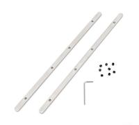 Pumixiy Kit di connettori per binari di guida, kit di accessori per connettori per binari di guida, set di accessori per sega a binario in acciaio inossidabile, con chiavi per viti, per utensili da