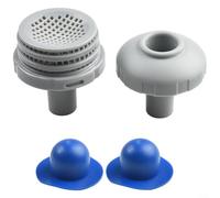 Pumixiy Kit filtro per piscina Intex con ugello di ingresso per piscina da 32 mm, filtro a rete, connettore a griglia per piscine fuori terra (blu)