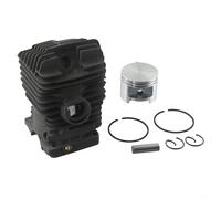 Pumixiy Kit pistone cilindro a foro grande da 49 mm per motosega, gruppo completo di ricambio del motore con perno ad anello e clip, compatibile con MS310 MS390 MS290 029