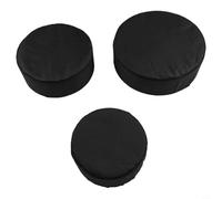 Pumixiy Laghetto galleggiante per piante acquatiche in tessuto, per stagni e giochi d'acqua, protezione per le radici per pesci e koi, diametro interno 23 cm, nero (L+ M + S)