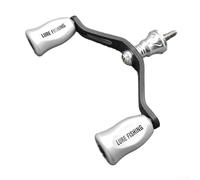 Pumixiy Manico di ricambio per mulinello rotante in fibra di carbonio per STELLA, Nasci, Sephia, Vanquish, Complex, F4, F6, TwinPower, Cardif, Stradic, Waneord (argento)