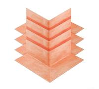 Pumixiy Membrana impermeabile interna ad angolo per doccia, sistema di protezione per vasca da bagno, bagno turco, prevenzione perdite, materiale in polietilene, arancione, 14 x 14 x 5 cm, confezione