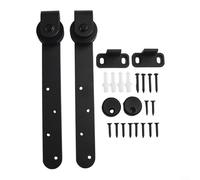 Pumixiy Mini kit hardware per porta scorrevole per porta del gabinetto Sistema di binari per porte scorrevoli Set di binari di rotolamento silenziosi in acciaio al carbonio Costruzione per la casa
