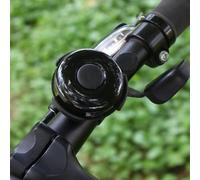 Pumixiy Nero, Mini Campanello per Bicicletta per Manubrio, Classico Ding Ding Ring Allarme Compatibile con Manubrio da 22 mm, Trasparente Forte Accessorio Ciclismo di Sicurezza