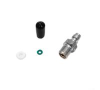 Pumixiy Nipplo maschio di riempimento in acciaio inox da 8 mm con O-ring e tappo antipolvere per sistema HPA N2 1/8 NPT M10 M8 filettatura 300 bar 4500 PSI pressione nominale valvola di riempimento