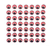 Pumixiy Occhi da pesca olografici 3D da 4 mm, 300 pezzi, 3/4/5/6 mm, colore rosso, oro e argento, attrezzatura morbida modellata per la realizzazione di esche e legatura di mosche