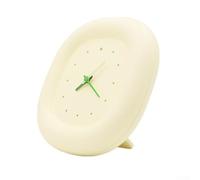 Pumixiy Orologio da parete silenzioso a bolle per camera da letto soggiorno scrivania stanza gialla portatile avendo struttura studio plastica stile semplice e funzionamento a batteria