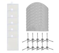 Pumixiy Parti di ricambio Kit Accessori, Con Spazzole Laterali Filtri Mop Panni Per Vyzzle D10 Per ILIFE V20 Per Laresar Per Laresar Per L10 Per Roidmi Eve Per ROOK S Robot Aspirapolvere (B)