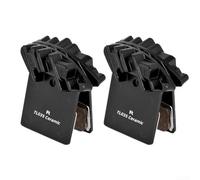 Pumixiy Pastiglie freno a disco con piastra posteriore in lega con design a pinna di raffreddamento, condotti d'aria multidirezionali per una migliore dissipazione del calore su mountain bike