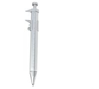 Pumixiy Penna di misurazione a sfera con inchiostro gel da 0,5 mm, multifunzione, calibro a corsoio 2 in 1, strumento portatile per scrittura e misurazione per redazione e ufficio