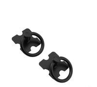 Pumixiy Pomelli vintage per cassetti, per mobili dell'armadio, maniglie in metallo stile antico, compatibili con casse in legno, cassapanca, piano di lavoro e (2 pezzi, nero)