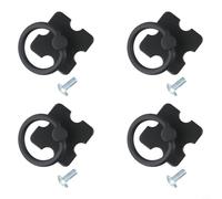 Pumixiy Pomelli vintage per cassetti, per mobili dell'armadio, maniglie in metallo stile antico, compatibili con casse in legno, cassapanca, piano di lavoro e (4 pezzi, nero)