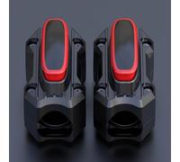 Pumixiy Protezione in gomma per moto, blocco tampone assorbente, staffa antigraffio per moto, protezione in gomma adatta per manubri da 20-26 mm, (A)