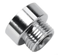 Pumixiy Raccordo per tubo doccia, in ottone cromato, adattatore da 3/4 di pollice femmina a 1/2 pollice maschio, raccordo per soffione doccia e tubo flessibile (1 pezzo)