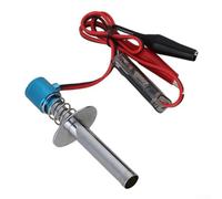 Pumixiy RC Car Glow Plug Starter Tool per modelli in scala 1/10 e 1/8, parti di aggiornamento di accensione elettronica in alloggiamento in metallo viola blu, funziona con sistemi di batterie 6V-24V