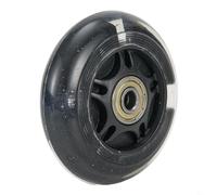 Pumixiy Ruota posteriore di ricambio per scooter con LED di colore nero, diametro 80 mm x spessore 2,2 cm, con cuscinetti ABED-7, compatibile con mini scooter elettrici