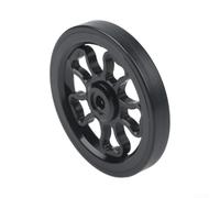 Pumixiy Ruote pieghevoli in lega di alluminio da 70 mm con cuscinetti integrati, per Brompton, per pneumatici in gomma 3Sixty Smooth Ride a basso attrito, colore nero