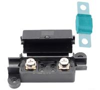 Pumixiy Scatola dei fusibili in linea per fusibili Midi da 40 A, resistente con design, adatta per roulotte, nautica, industriale e doppia batteria (verde 30 A, verde)