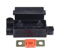 Pumixiy Scatola dei fusibili in linea per fusibili Midi da 40 A, resistente con design, adatta per roulotte, nautica, industriale e doppia batteria (150 A rosso)