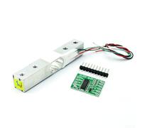 Pumixiy Sensore di cella di carico HX711 per bilancia pesi: trasduttore di pressione da 10 kg e 20 kg, modulo AD a 24 bit, sensore elettronico della bilancia con uscita stabile (10 kg e HX711)