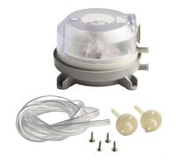 Pumixiy Sensore di pressione dell'aria regolabile 20-500Pa pressostato differenziale per sistemi di ventilazione e condizionamento, corpo in plastica ingegneristica con AMP (30-300PA)