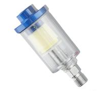 Pumixiy Separatore d'acqua compatto per compressore d'aria con separazione olio-acqua, calibro regolatore filtro filettatura G1/4, trappola di umidità dell'aria di scarico manuale, blu e