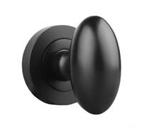 Pumixiy Serratura a scomparsa su un lato con maniglia a pressione senza chiave, per porte interne, 3545 mm, compatibile con bagno e corridoio (nero)