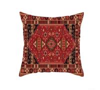 Pumixiy Set di 2 federe decorative con motivo etnico, in stile persiano, in poliestere, 45 x 45 cm, con stampa del patrimonio culturale (C)