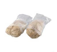 Pumixiy Set di 2 pezzi di forniture naturali per nidificazione di uccelli, materiali misti morbidi con cannuccia in iuta di cotone, per uccelli selvatici, parrocchetti, fringuelli, canarini, gabbie