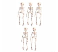 Pumixiy Set di 5 calamite colorate da frigorifero, design articolato mobile, decorazione educativa per la cucina, ciondolo gotico giocoso per Halloween e divertimento tutto l'anno (osso)