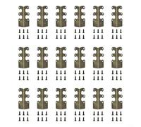 Pumixiy Set di 6 protezioni angolari in metallo, per battiscopa, battiscopa, protezioni decorative in ferro, protezione per mobili per la casa, 48 x 25,5 x 21 mm (bronzo, 18 pezzi)